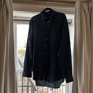 NWT Polo Men's Blue Denim Shirt